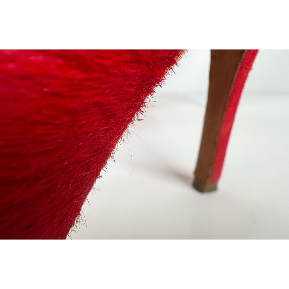 Celine Paris Women's Red Pony Hair Fur Pointed Toe Pumps EU 39.5 US 9.5 $720 - Picture 7 of 13
